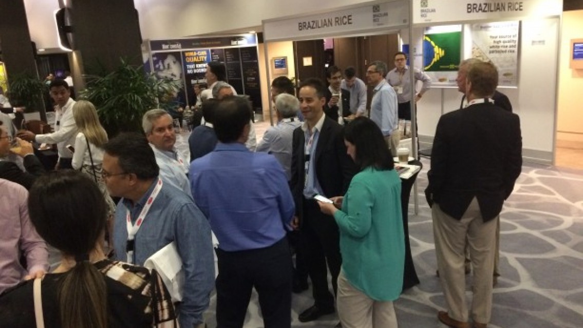 Arroz brasileiro é destaque em conferência em Miami