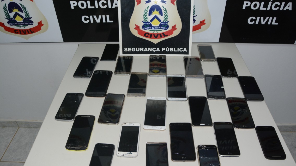 Polícia resgata 26 aparelhos celulares furtados em Palmas