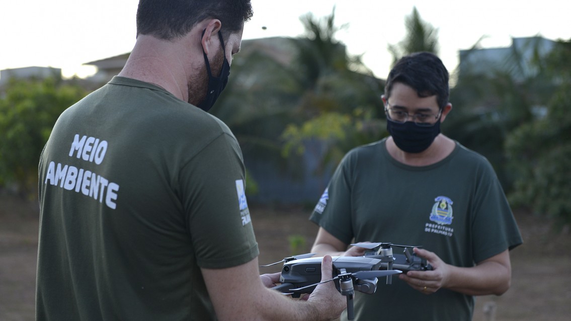 FMA com trabalhos de monitoramento e fiscalização ambiental com drones