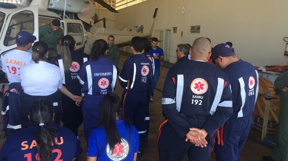 Equipes fazem treinamento para salvamento aeromédico no Tocantins